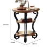 May Transitional Style Side Table