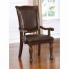 Alpena Traditional Arm Chairs, Set of 2, Cherry Brown