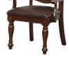 Alpena Traditional Arm Chairs, Set of 2, Cherry Brown