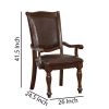 Alpena Traditional Arm Chairs, Set of 2, Cherry Brown