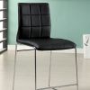 Kona II Contemporary Counter Height Chair, Black Finish, Set Of two