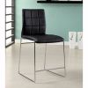 Kona II Contemporary Counter Height Chair, Black Finish, Set Of two