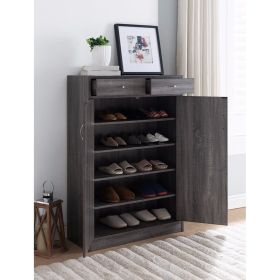 Shoe Cabinet With Spacious Storages, Gray