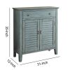 Winchell Antiqued Console Table, Antique Blue