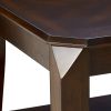 Docila 3Pc Pack Coffee/End Table Set, Walnut
