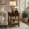 Smart Looking Side Table, Walnut Brown