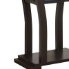 Wooden Console Table With 1 Shelf, Dark Espresso