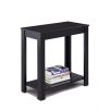 Minimalistic  designed Wooden Chairside Table, Black