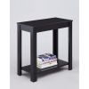 Minimalistic  designed Wooden Chairside Table, Black