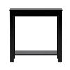 Minimalistic  designed Wooden Chairside Table, Black