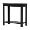 Minimalistic  designed Wooden Chairside Table, Black