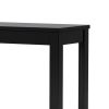 Minimalistic  designed Wooden Chairside Table, Black