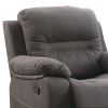 Leatherette Rocker Recliner In Gray
