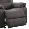 Leatherette Rocker Recliner In Gray