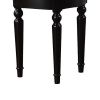 Commodious Vanity Set Featuring Stool And Mirror Black