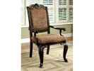 Classic Style Transitional Arm Chair, Cherry Brown