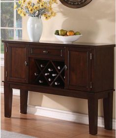 Warm and Contemporary Server, Brown