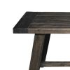 Transitional Style Bench In Acacia Wood Gray