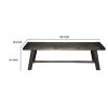 Transitional Style Bench In Acacia Wood Gray