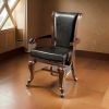 Majestic Contemporary Arm Chair Brown Pack of 2