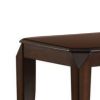 Wooden End table with Beveled Tapered Legs, Walnut Brown