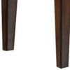 Wooden End table with Beveled Tapered Legs, Walnut Brown