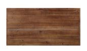 Wooden Coffee Table with X Crossed Metal Sides and Open Shelf, Brown and Black