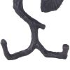 Wood Branch Look Wall Hooks with Key Hole Hanging, Black, Set of 2