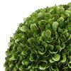 Faux Boxwood Plastic Topiary Ball for Decoration, Green