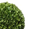 Faux Boxwood Plastic Topiary Ball for Decoration, Green