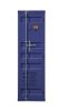 Industrial Style Metal Wardrobe with Recessed Door Front, Blue