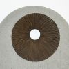 Round and Ribbed Double Layer Sandstone Wall Art, Set of 2, Medium, Brown and Gray