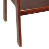 3 Tier Wooden Storage Ladder Stand with Open Back and Sides, Brown