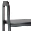 3 Tier Wooden Storage Ladder Stand with Open Back and Sides, Black