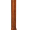 Wooden Coat Stand with X Frame Base and Metal Hooks, Oak Brown