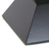 Contemporary Style Faceted Pedestal with Square Top, Black