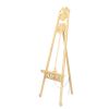 Traditional Style Wooden Easel with Scrollwork Details, Antique White