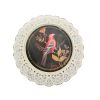 4 Piece Transitional Plate Design Wall Decor with Nature Theme, Multicolor