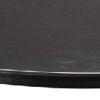 Round Metal Frame Side Table with Tubular Legs, Black