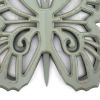 Set of 2 Wooden Butterfly Wall Plaque with Cutout Detail, Light Gray