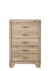 Wooden Chest with 5 Storage Drawers, Brown
