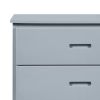 Transitional Wooden Chest with 4 Drawers and Recessed Handles, Gray