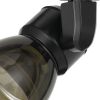 Metal and Clear Polycarbonate LED Track Fixture, Black and Gray