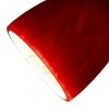 Hand Blown Glass Shade Track Light Head with Metal Frame, Red and Silver