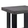 Wood and Metal 3 Piece Cocktail Table Set, Gray and Black