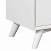 Wooden Accent Cabinet with 3 Drawers and 1 Door, White