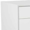Wooden Accent Cabinet with 3 Drawers and 1 Door, White