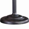 Metal Body Swing Arm Table Lamp with Conical Mica Shade, Bronze