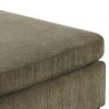 37 Inches Fabric Upholstered Wooden Ottoman, Taupe Brown