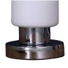 Cylindrical Glass Shade Table Lamp with Touch Switch, White